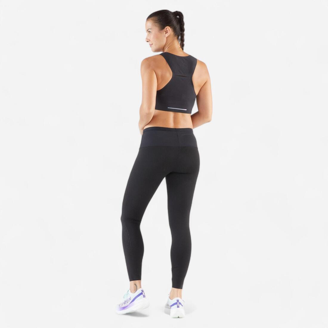 Legging running & trail femme - kiprun run 900 light noir
