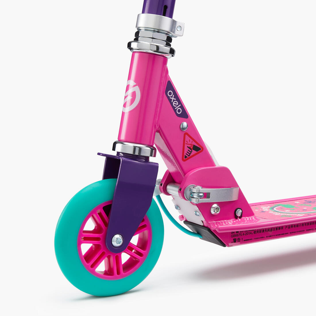 Trottinette enfant play 5 avec frein - Blanche Violette