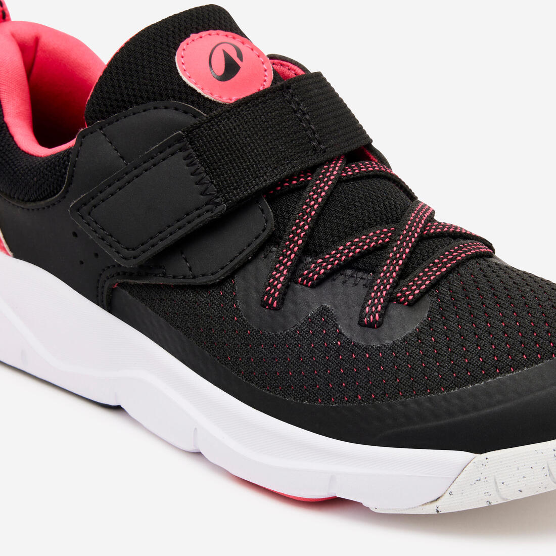 Chaussures de sport à scratch légères enfant, Playful Fast noir et
