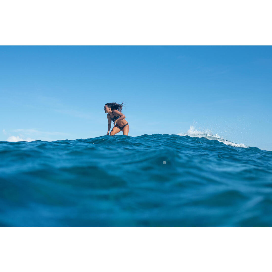 Haut de maillot de bain brassière de surf femme double réglage plat ELISE FOAMY