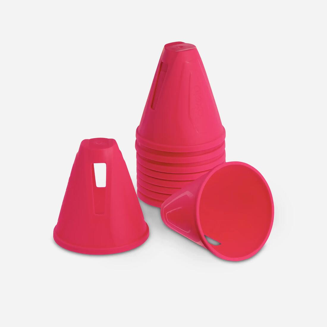 Lot 10 cônes roller slalom
