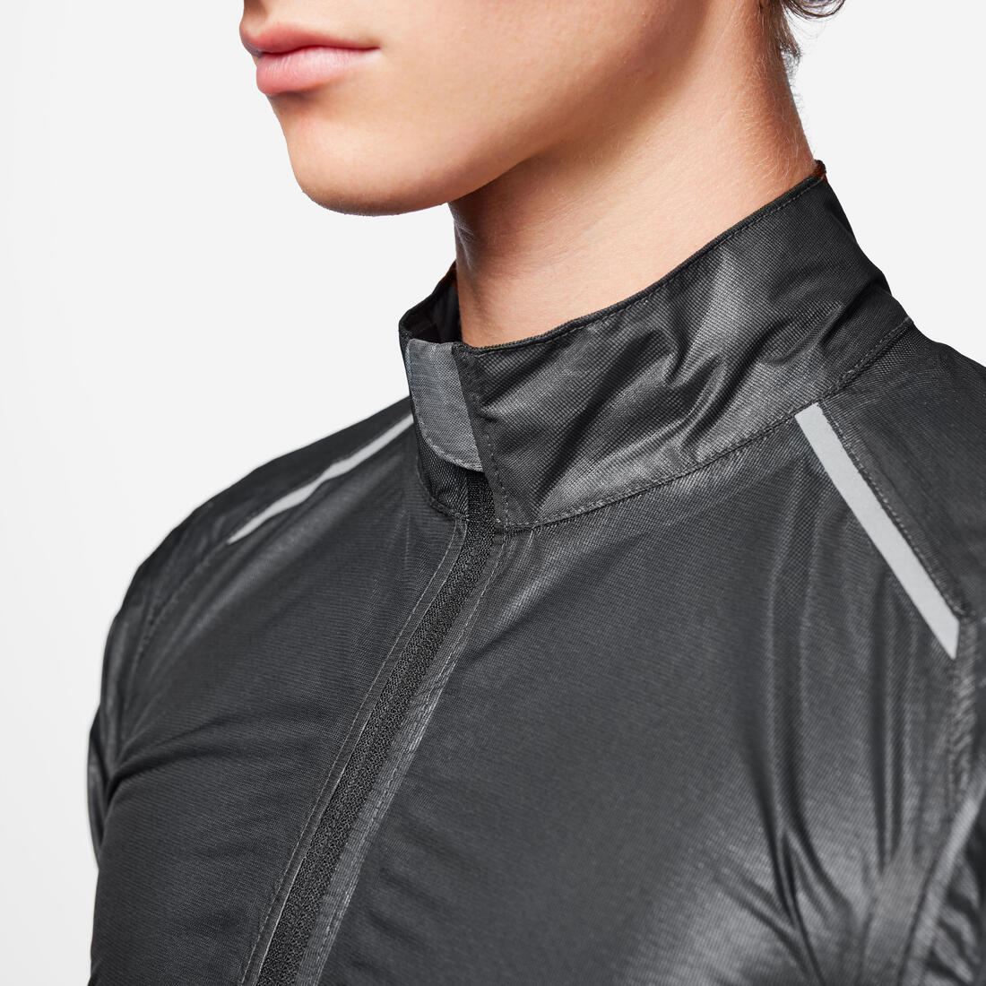 Coupe pluie vélo route manches longues homme - racer ultralight noir