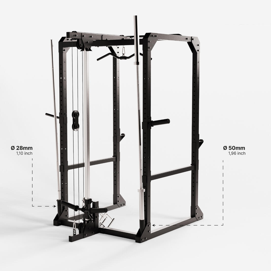 Cage de musculation polyvalente, Power rack 900