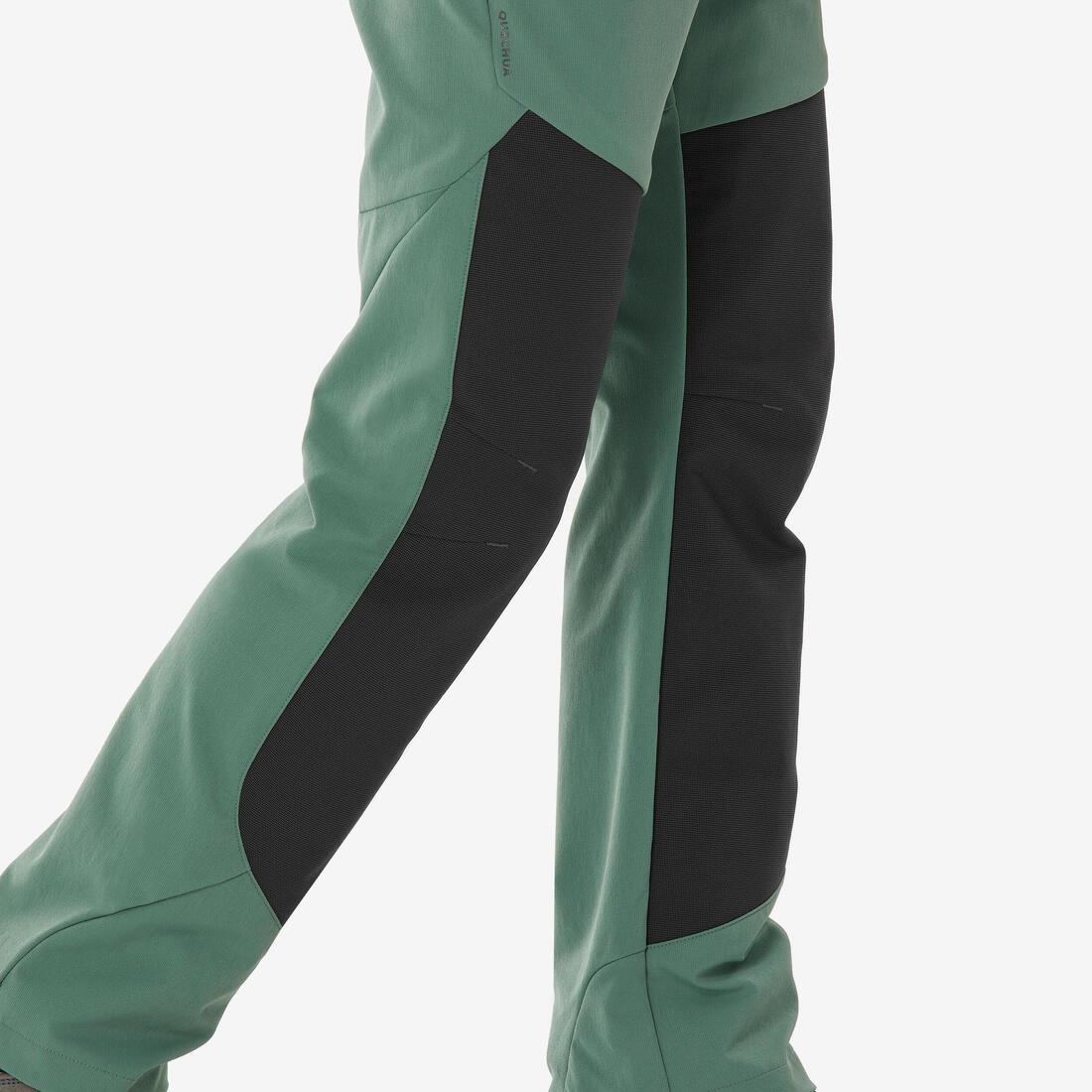 Pantalon de randonnée softshell - mh550 noir - enfant 7-15 ans