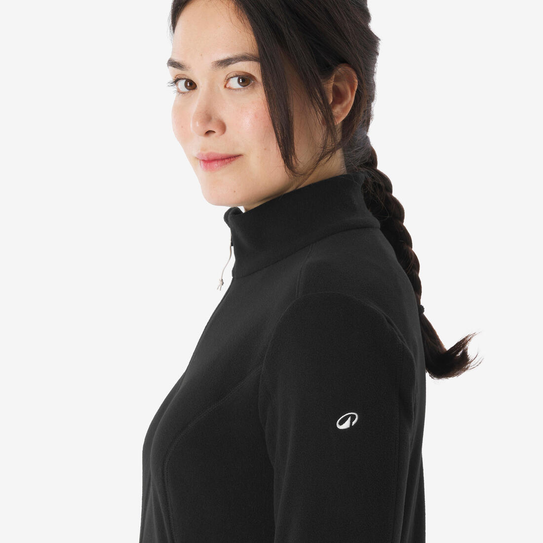 Polaire de randonnée montagne femme, MH100 full zip