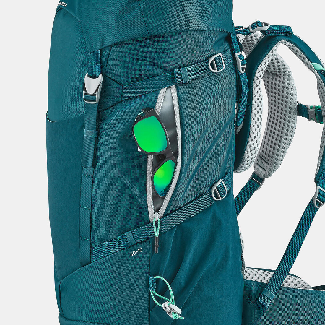 Sac à dos de randonnée 40+10L confortable et ventilé enfant, MH900