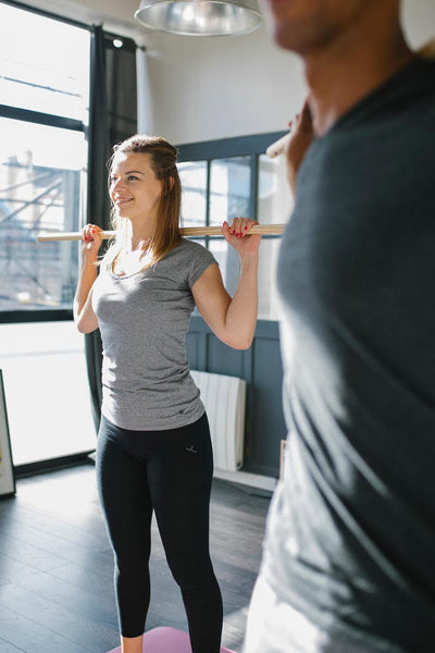 BÂTON DE GYM EN BOIS GYM STICK - FITNESS DOMYOS