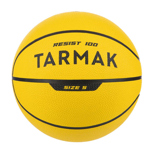 





Ballon de basket R100 de taille 5 jaune jusqu'à 10 ans pour débuter.