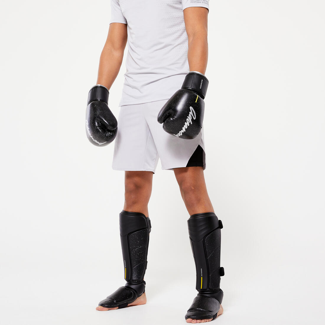 GANTS DE KICK-BOXING, MUAY-THAÏ 500 - NOIRS