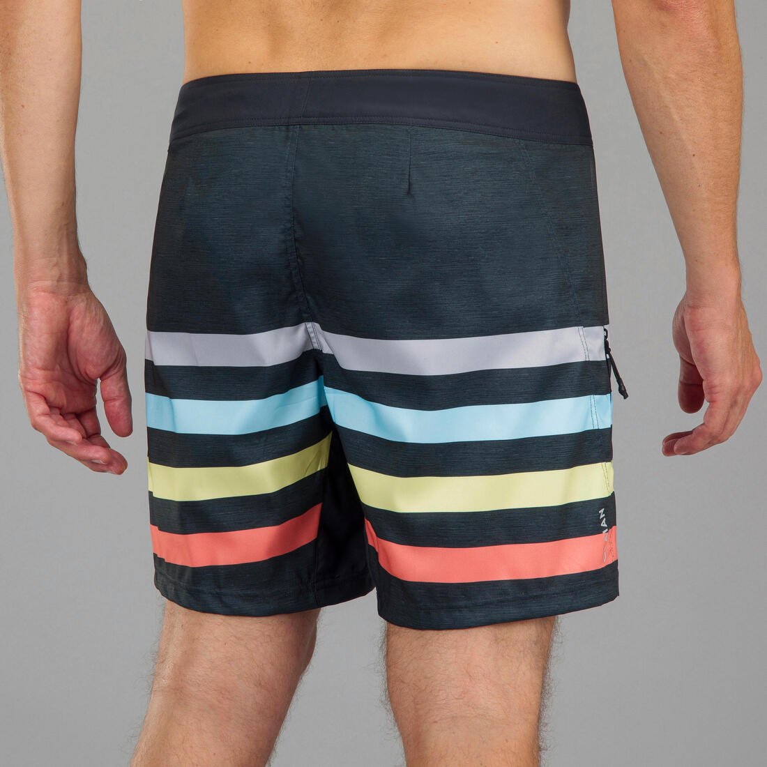 Surf boardshort court 500 lines green