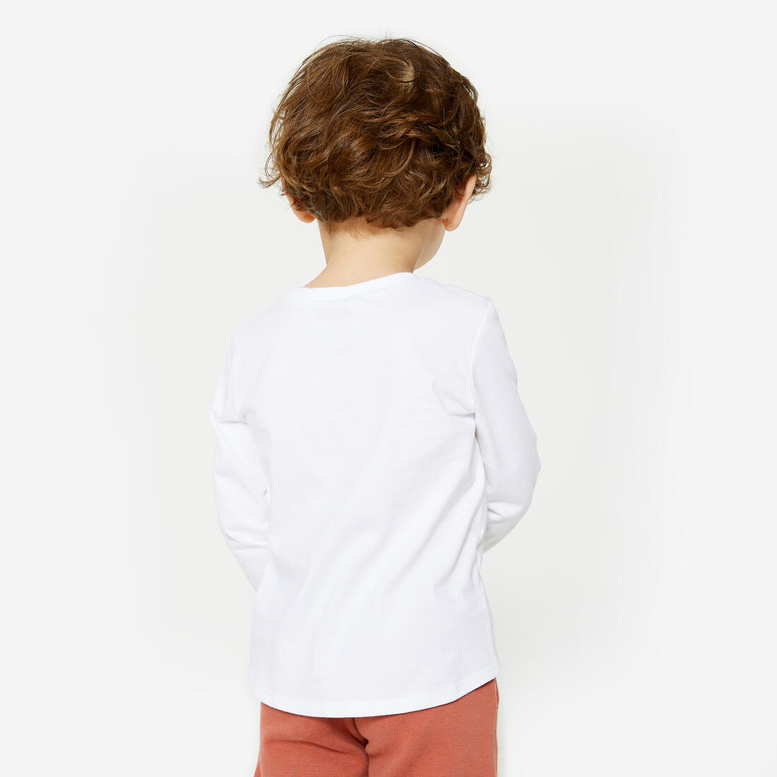 T-shirt manches longues enfant coton - Basique