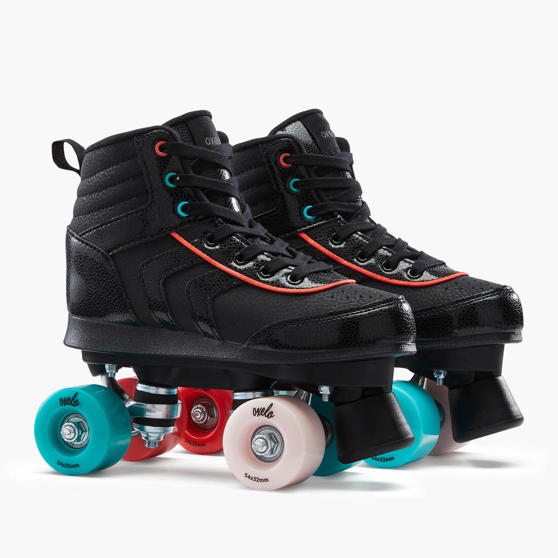 Patin à roulettes enfant QUAD 100 JR blanc holographic