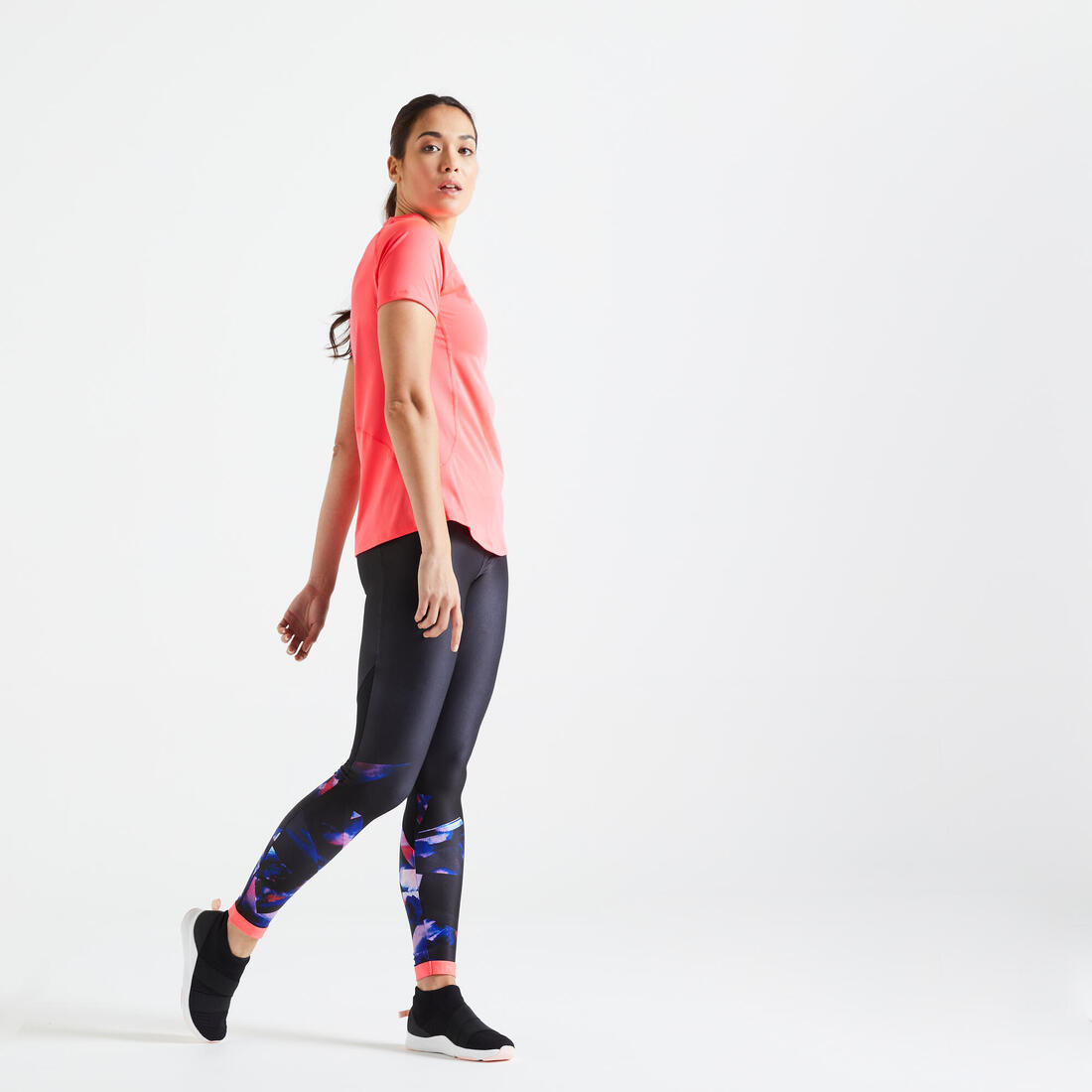 Legging Fitness avec poche dégradé bleu