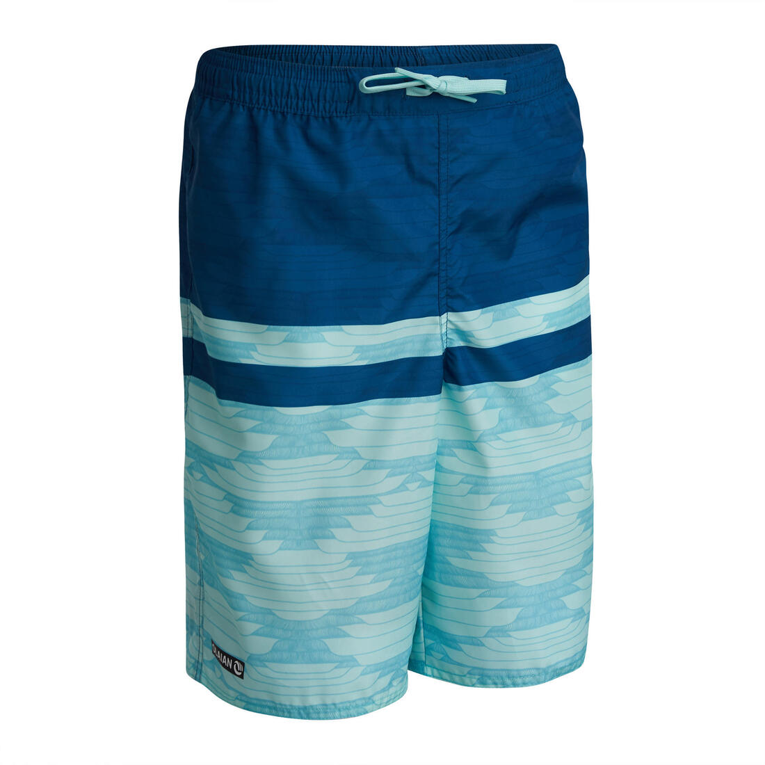 Short de bain long bleu