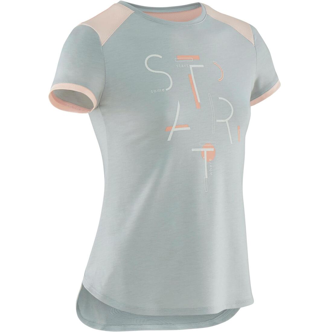 T-shirt respirant imprimé corail fille