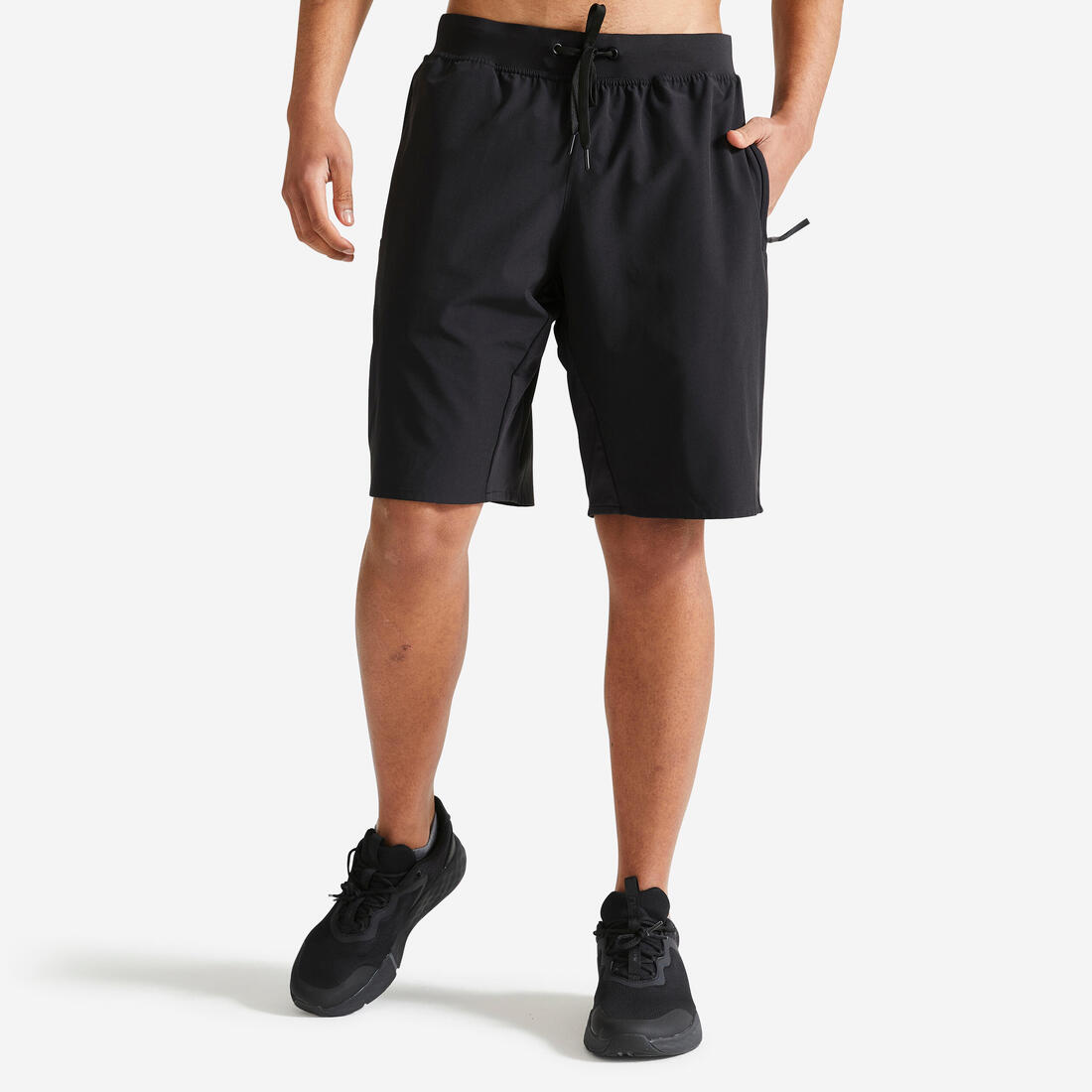 Short de fitness respirant poches zippées homme