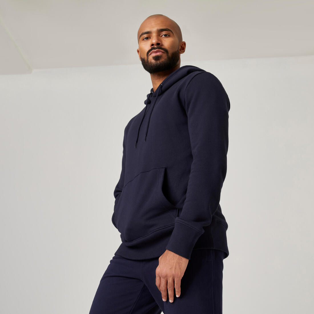 Sweat à capuche Fitness homme - 500 Essentials sépia