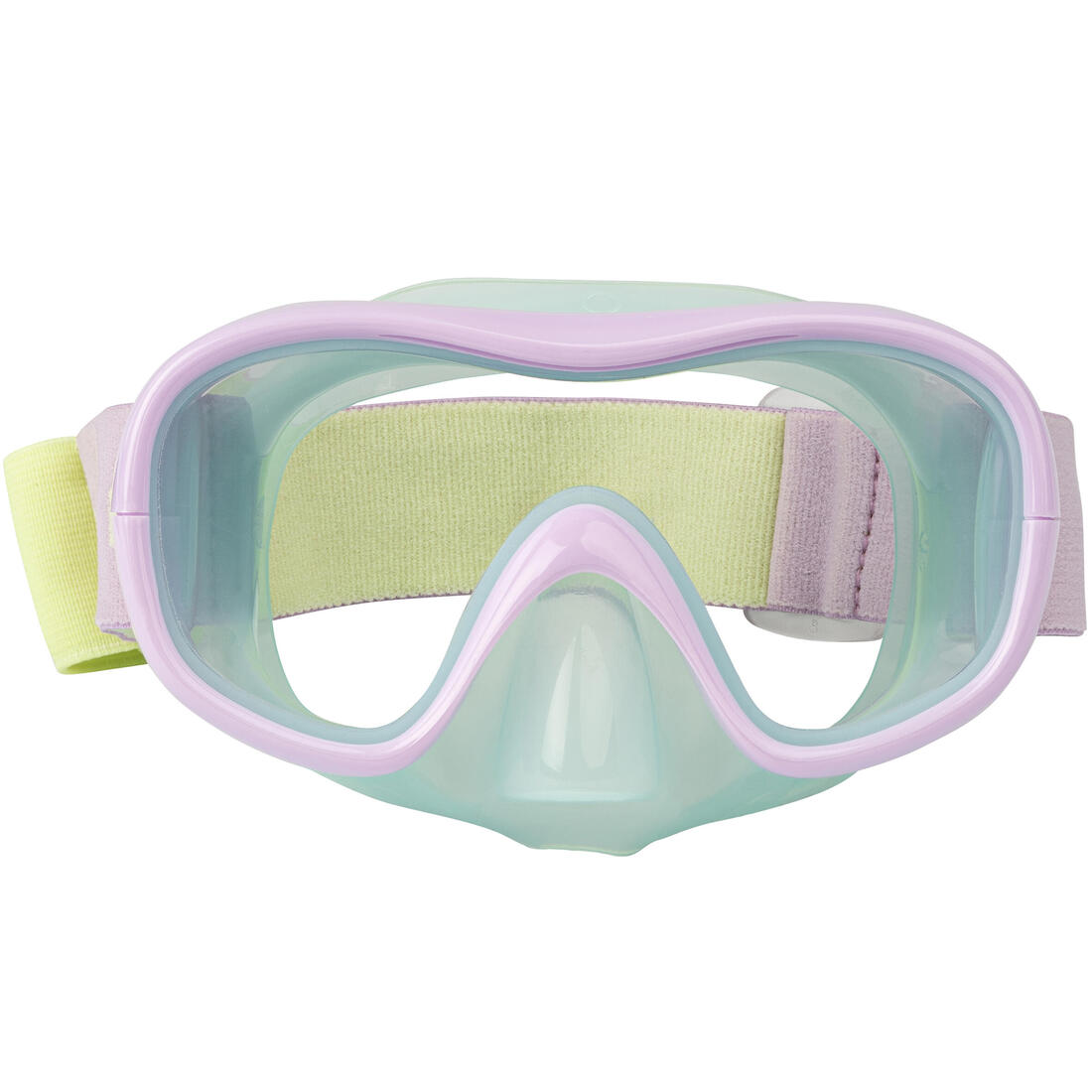 Masque plongée Enfant - 100 Confort Menthe pastel