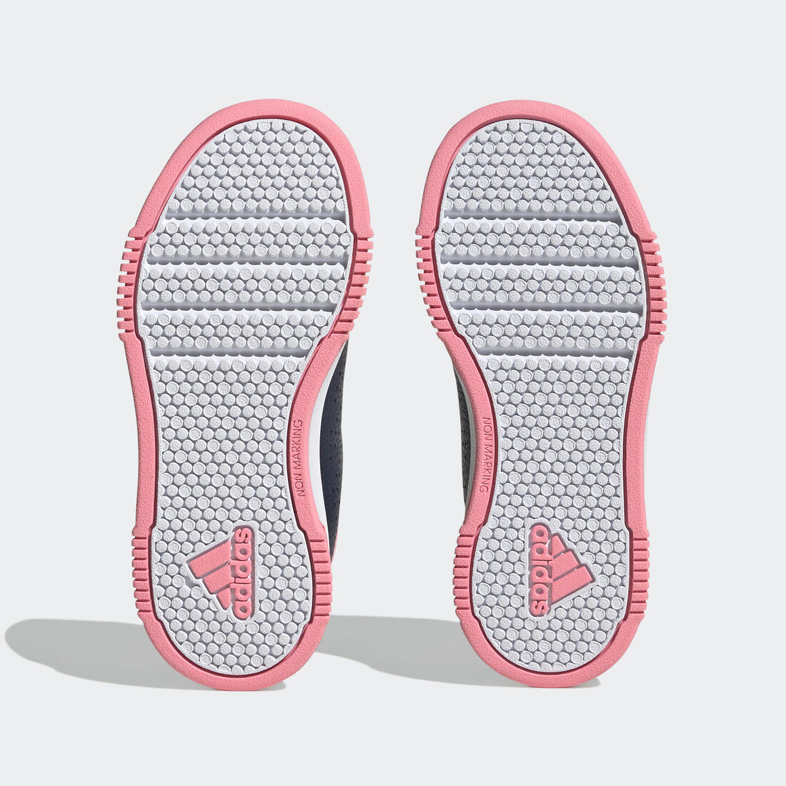 Baskets à scratch enfant - ADIDAS TENSAUR bleu/rose