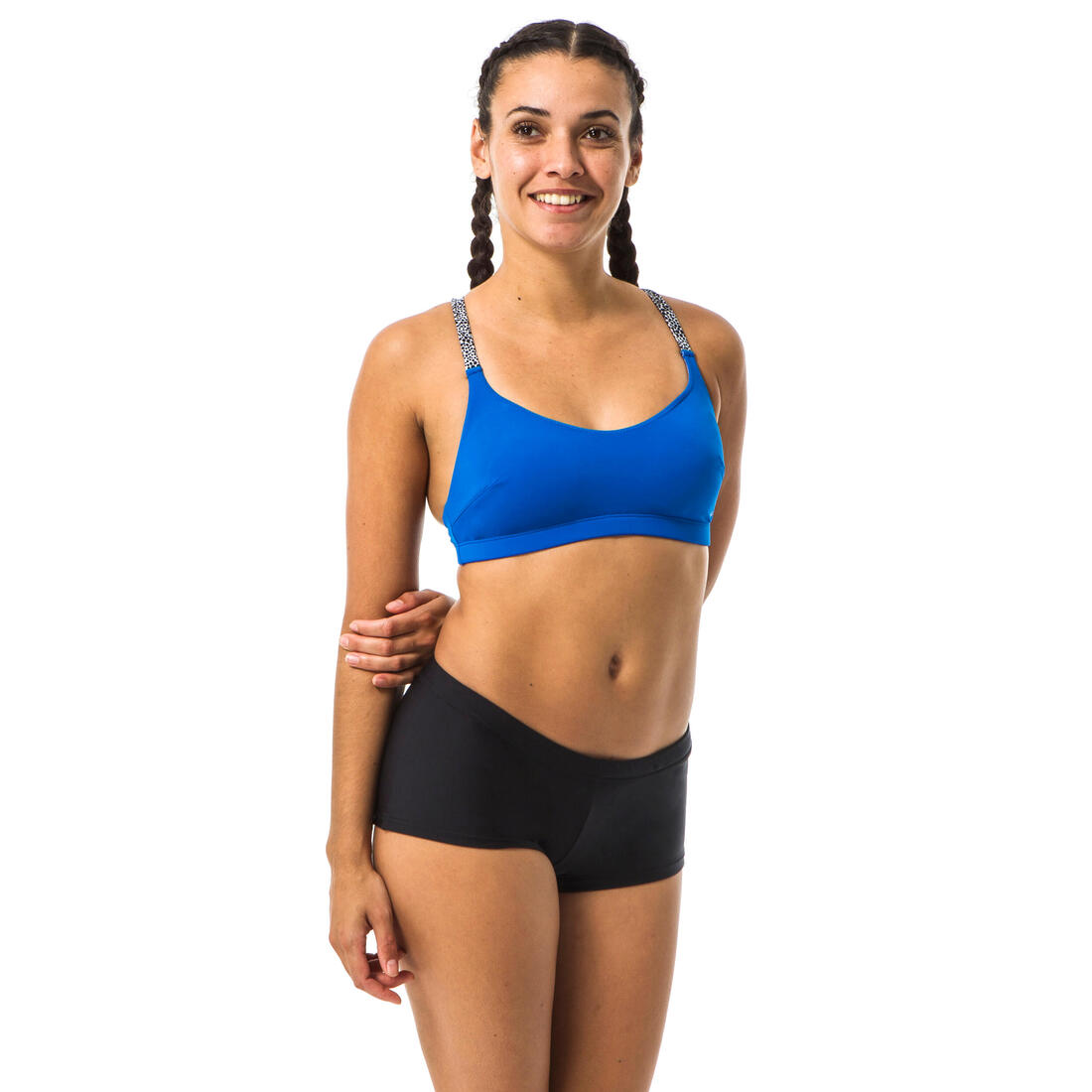 Haut de maillot de bain de natation femme Riana Lib Black