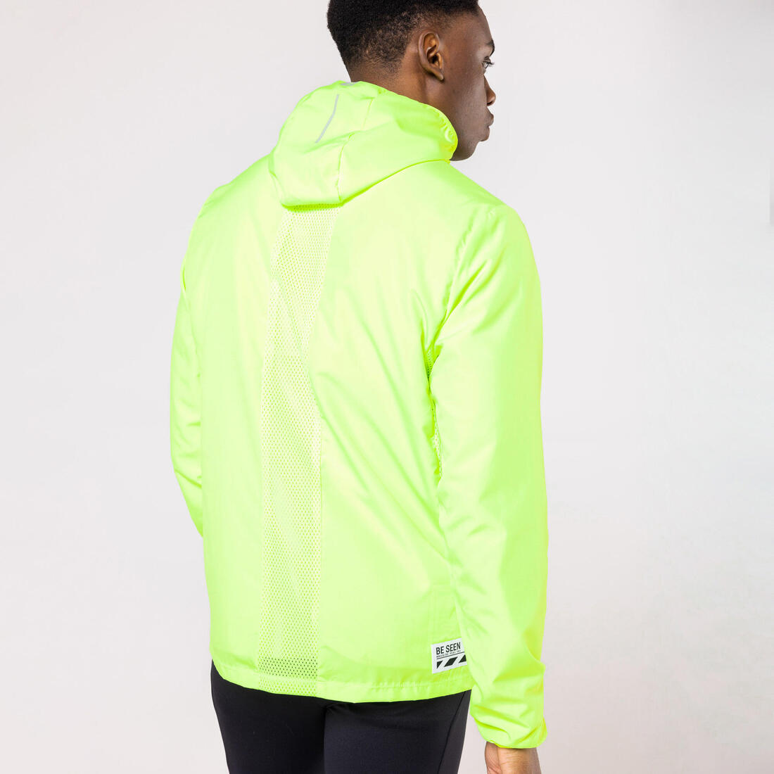 VESTE COUPE-VENT RUN 100 HOMME VISIBILITE