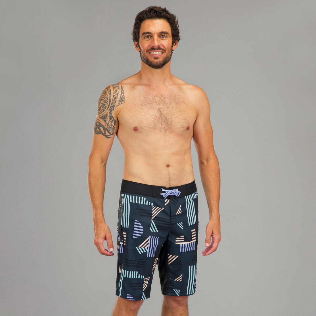 Surf boardshort standard 500 Risca Black