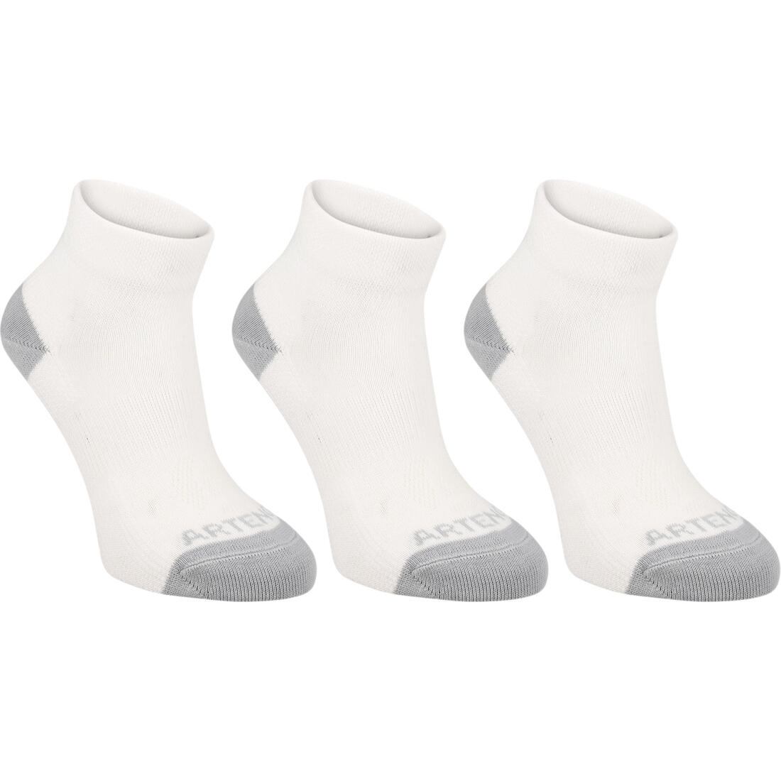 CHAUSSETTES TENNIS ENFANT MI-HAUTES ARTENGO RS 160 LOT DE 3