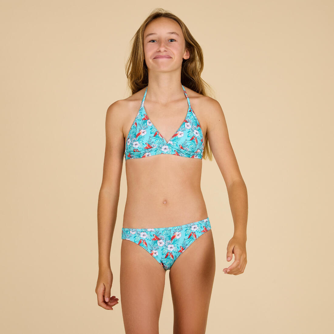 HAUT DE MAILLOT DE BAIN FOULARD FILLE 100