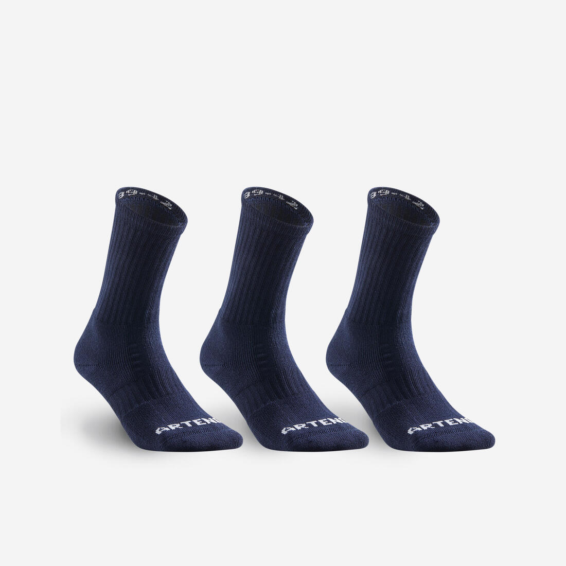 CHAUSSETTES DE TENNIS HAUTES ARTENGO RS 500 LOT DE 3