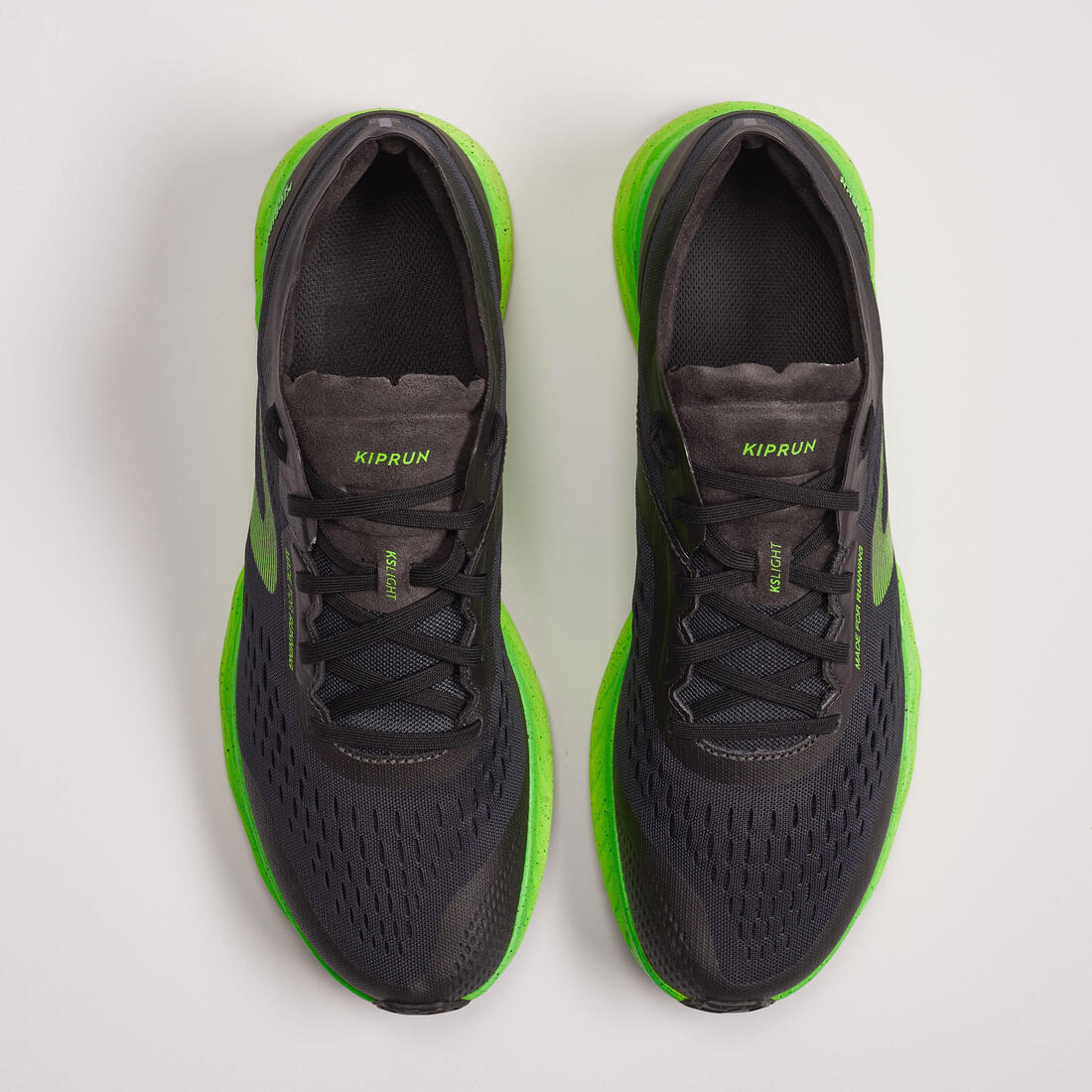 CHAUSSURES DE RUNNING HOMME KIPRUN KSLIGHT NOIR VERT EDITION LIMITEE