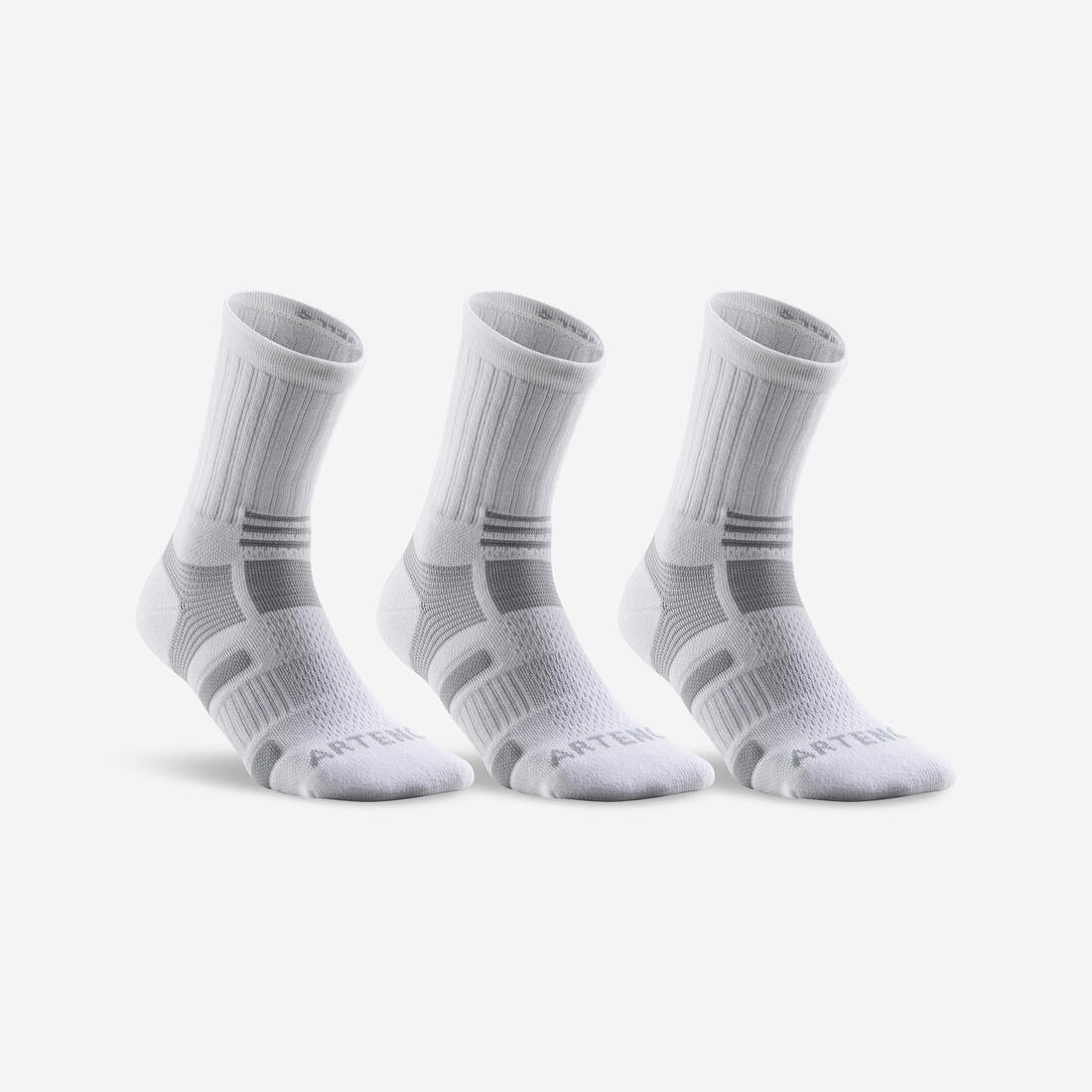 CHAUSSETTES DE SPORT HAUTES ARTENGO RS 560 LOT DE 3