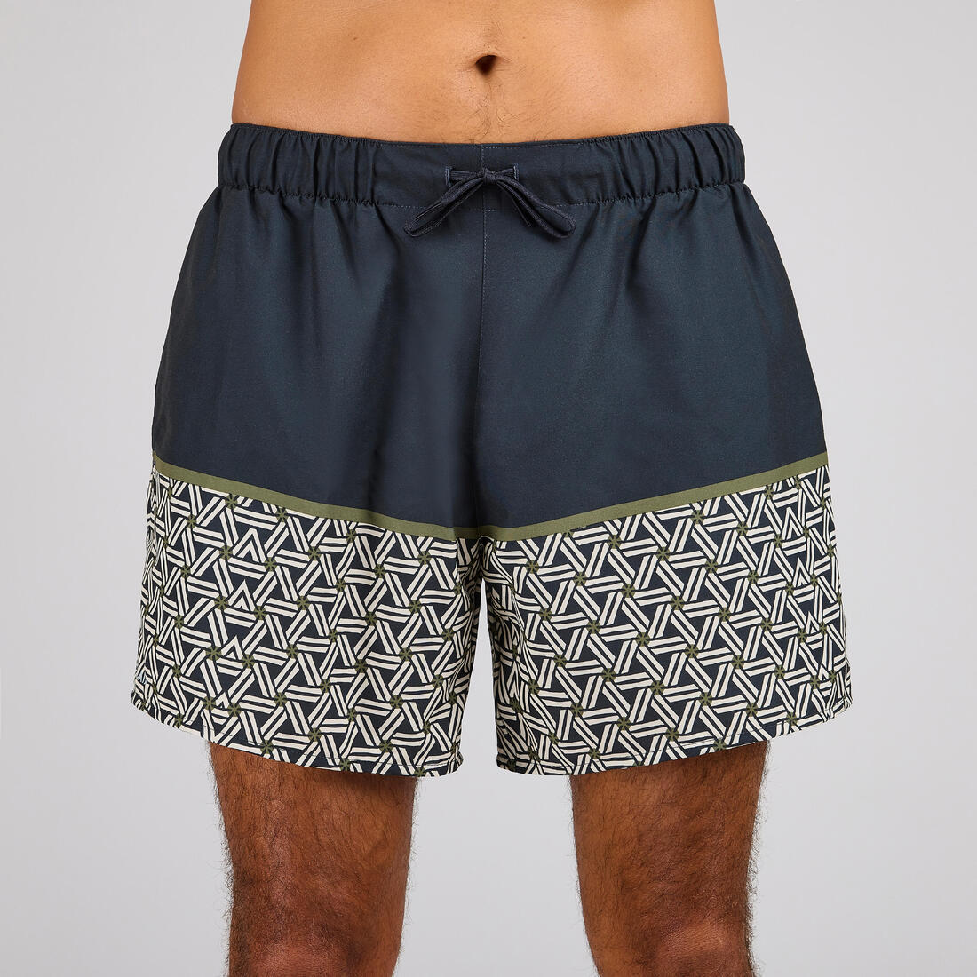 Boardshort surf 100 15" POPSTRIPE BLUE