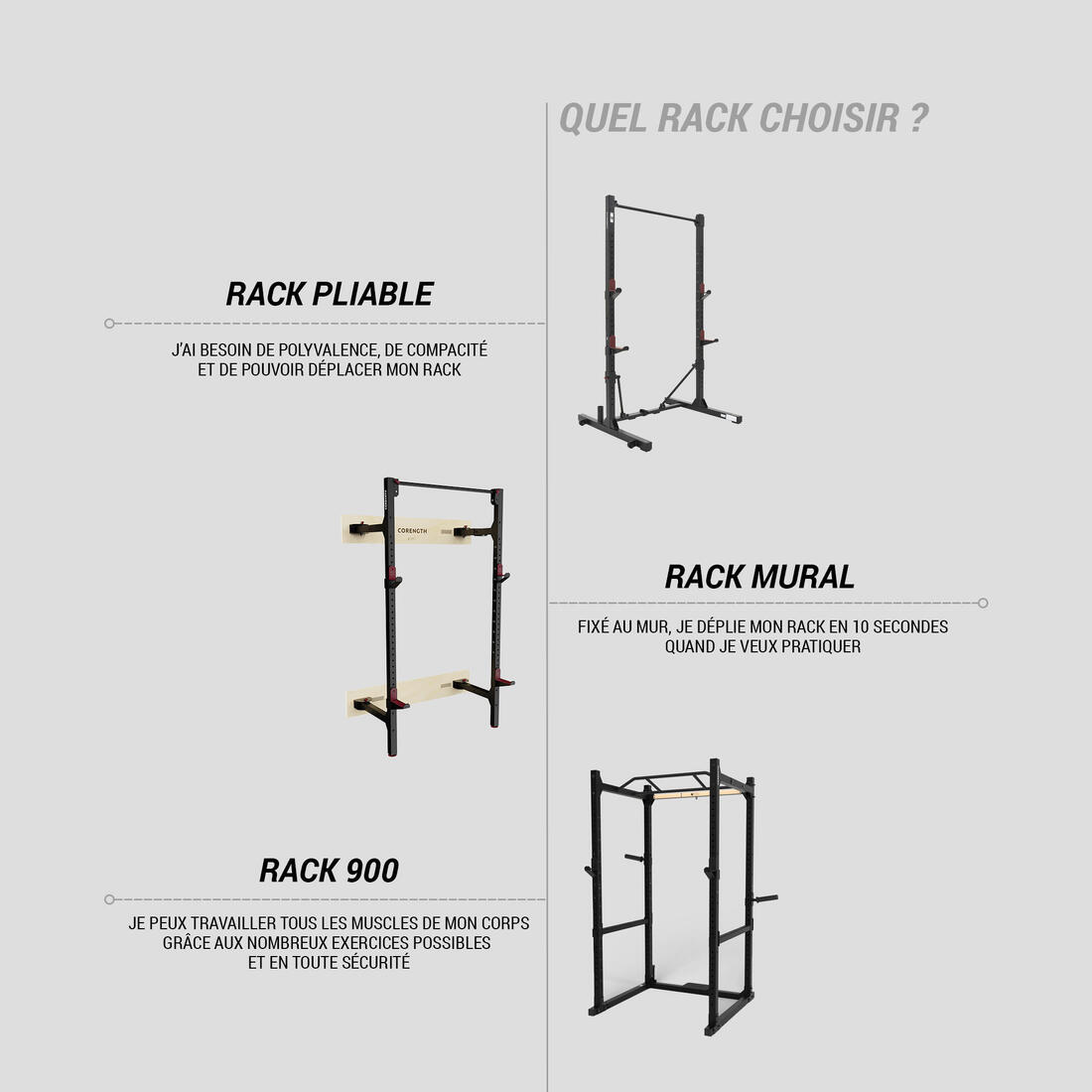 Cage de musculation - Rack body 900