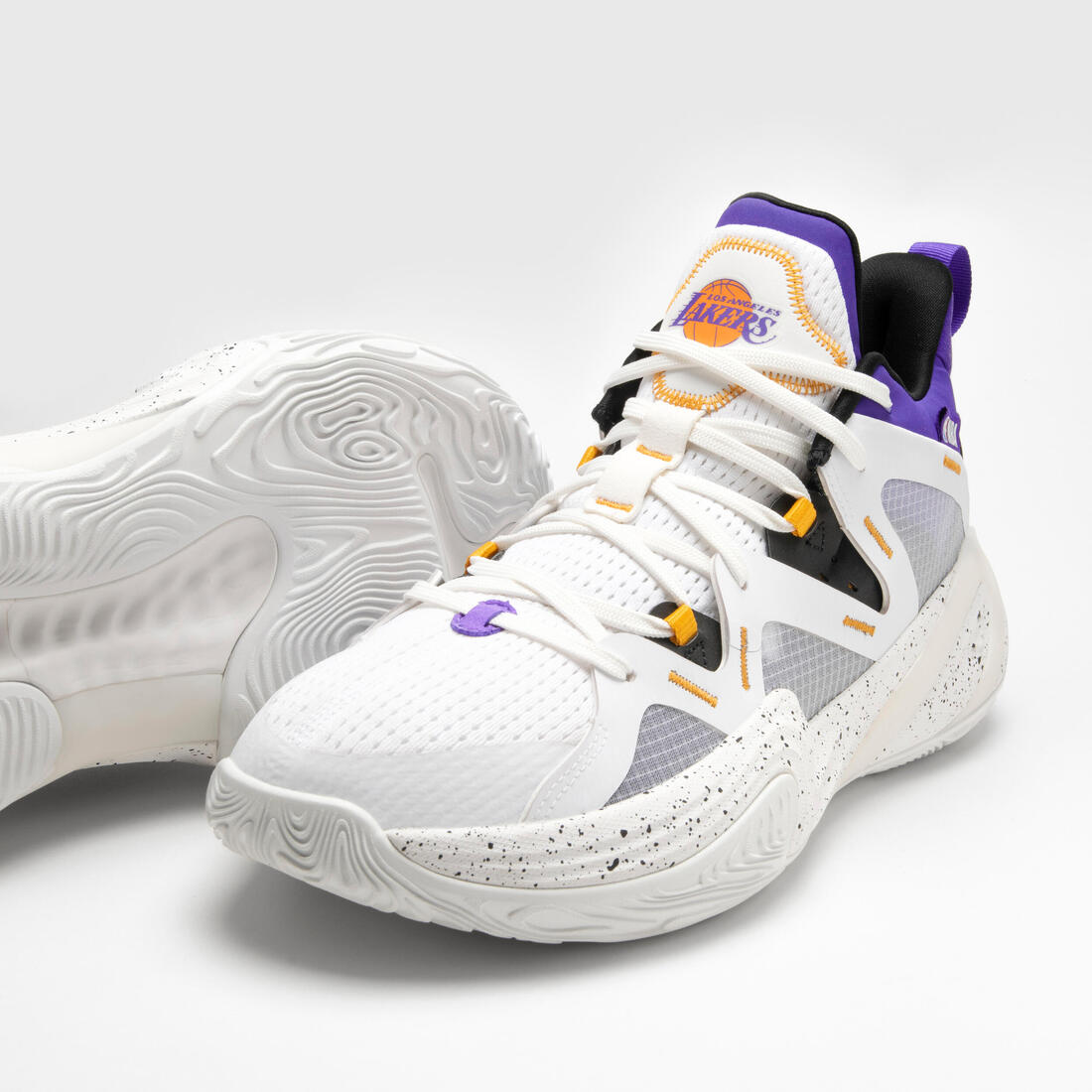 CHAUSSURES DE BASKETBALL LOS ANGELES LAKERS HOMME/FEMME -  900 NBA MID-3 BLANC