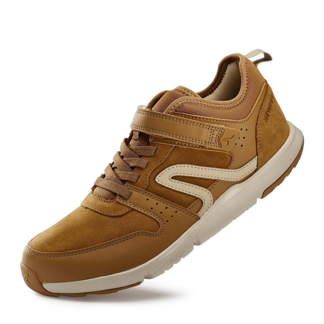 Chaussures cuir marche urbaine homme Actiwalk Easy Leather camel