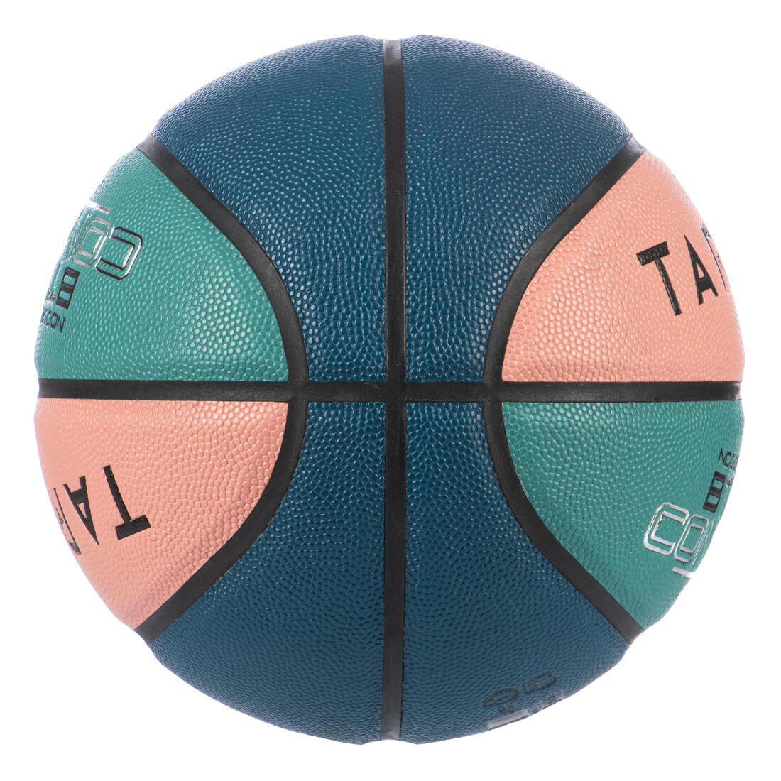 Ballon de basketball taille 6 - BT500 bleu orange