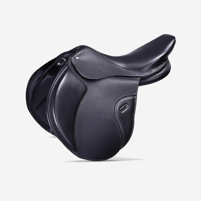 





Selle équitation cuir polyvalente 17,5