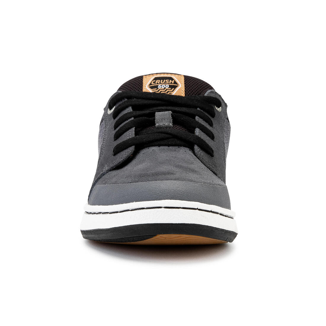 Chaussures basses de skateboard pour enfant CRUSH 500 noire et semelle gomme