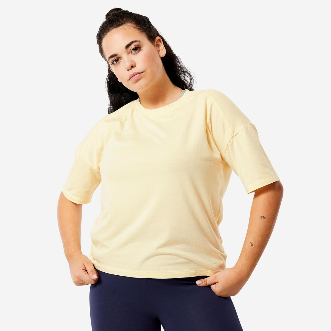 T-shirt Loose fitness femme - 520 lin