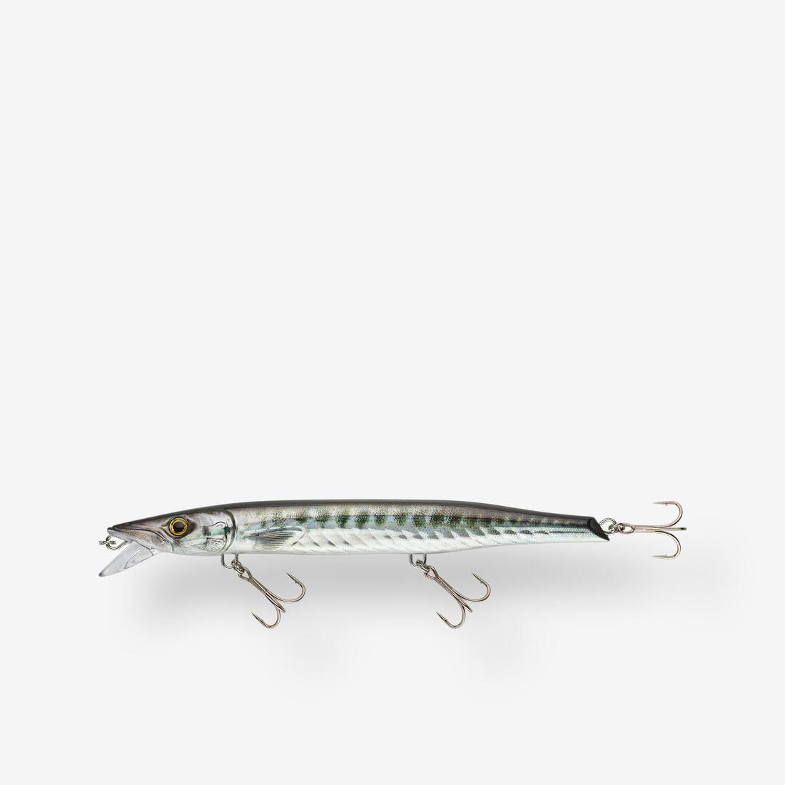 Jerkbait pêche au leurre en mer JERKUDA 170SP Blanc fluo