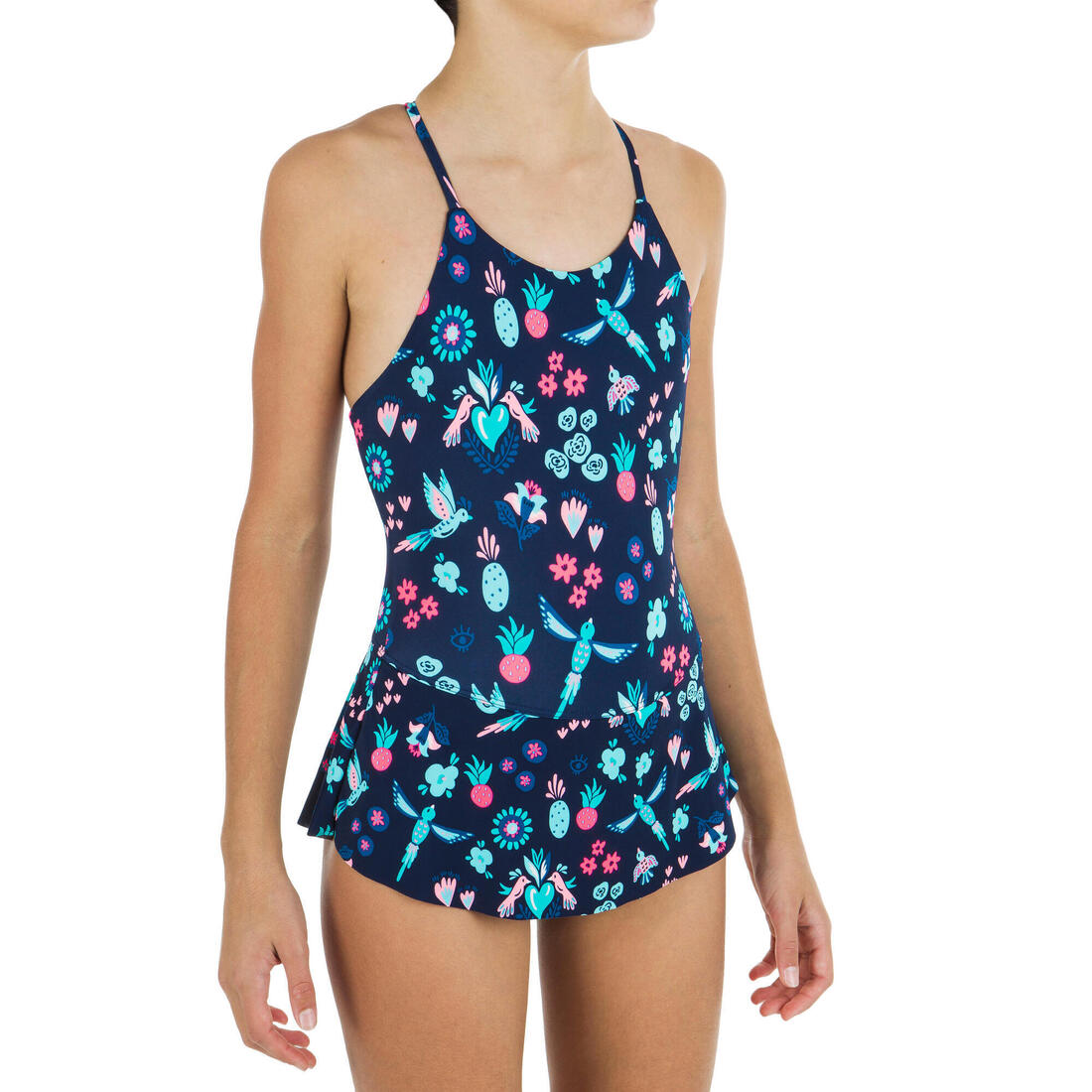 Maillot de bain de natation 1 pièce jupette Lila All Oto