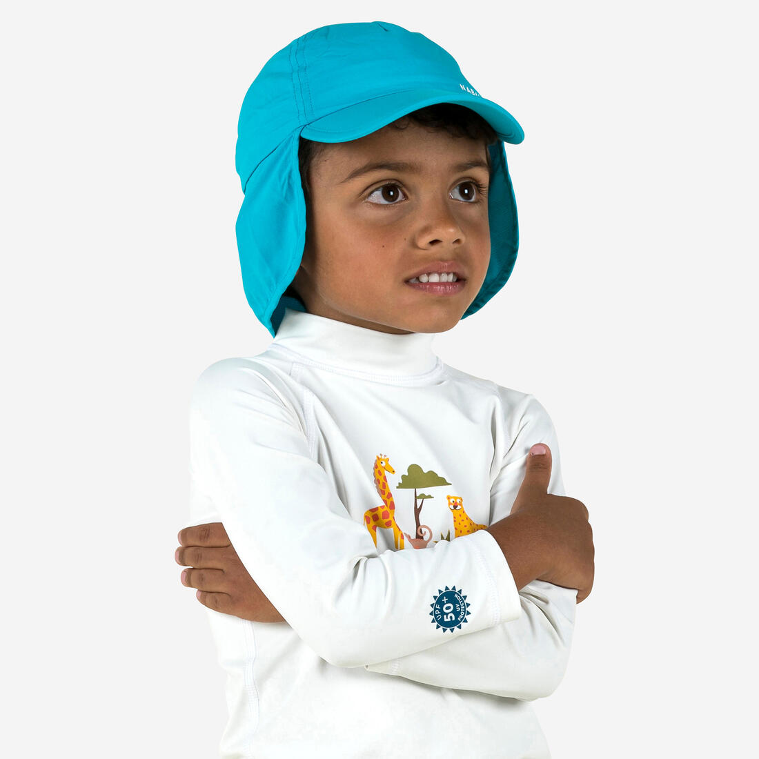 Casquette anti UV bébé nageur