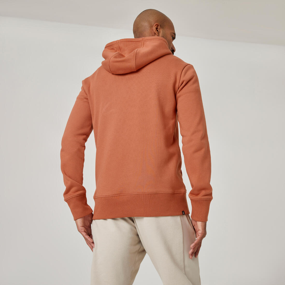 Sweat à capuche Fitness homme - 500 Essentials sépia