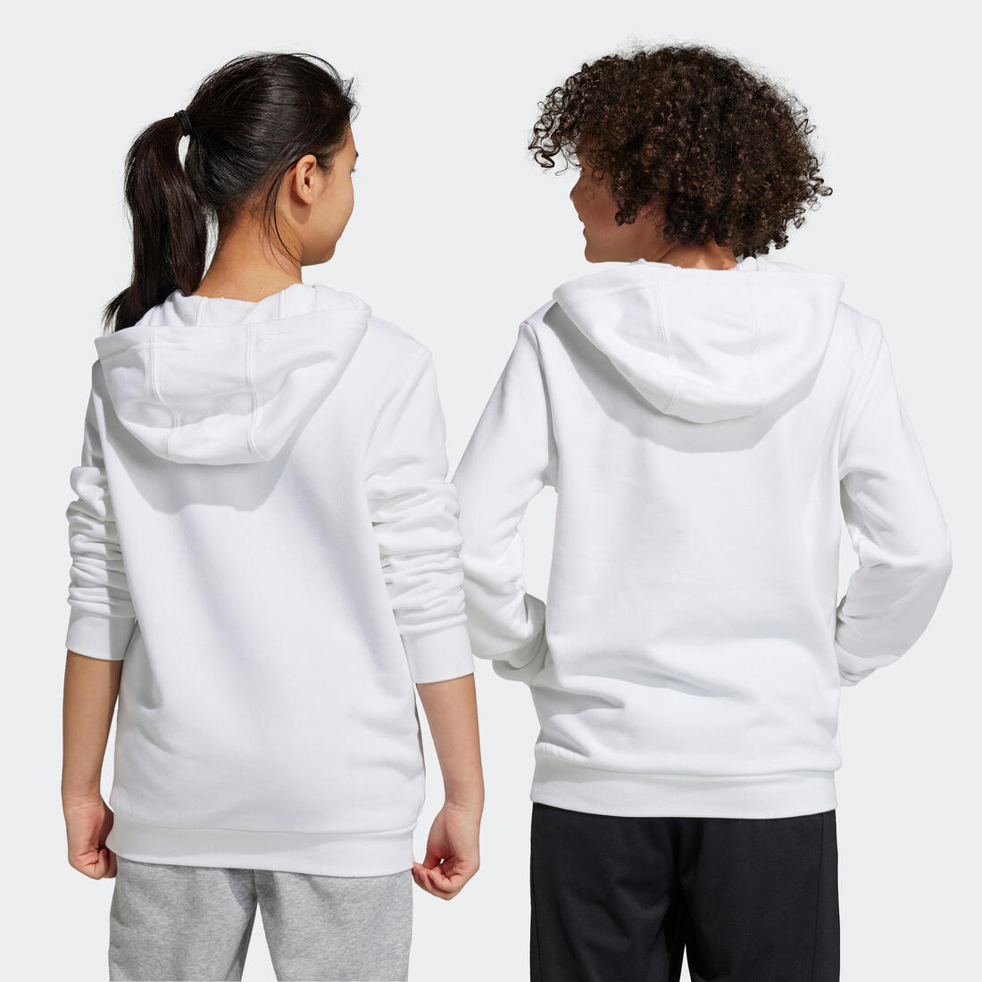 Sweat-shirt à capuche adidas enfant blanc