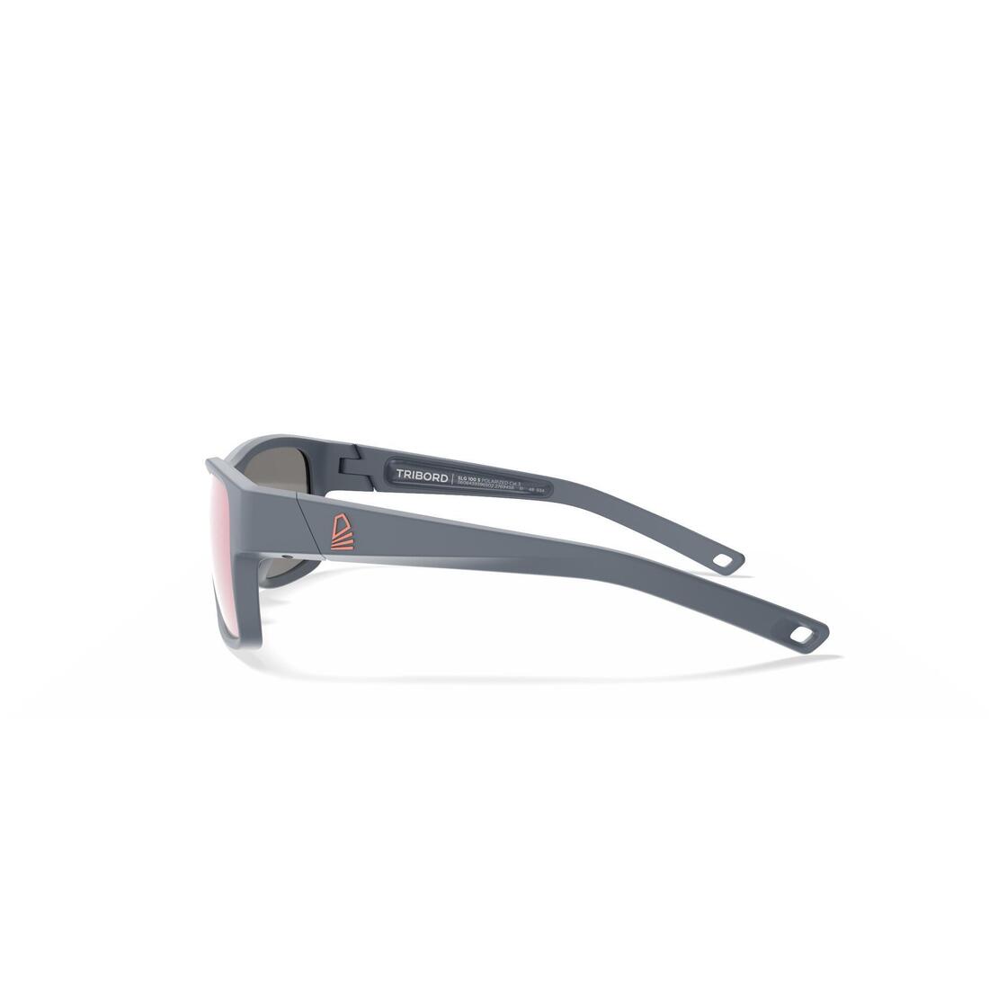 Lunettes de soleil polarisées flottantes voile SAILING 100 taille S Noir