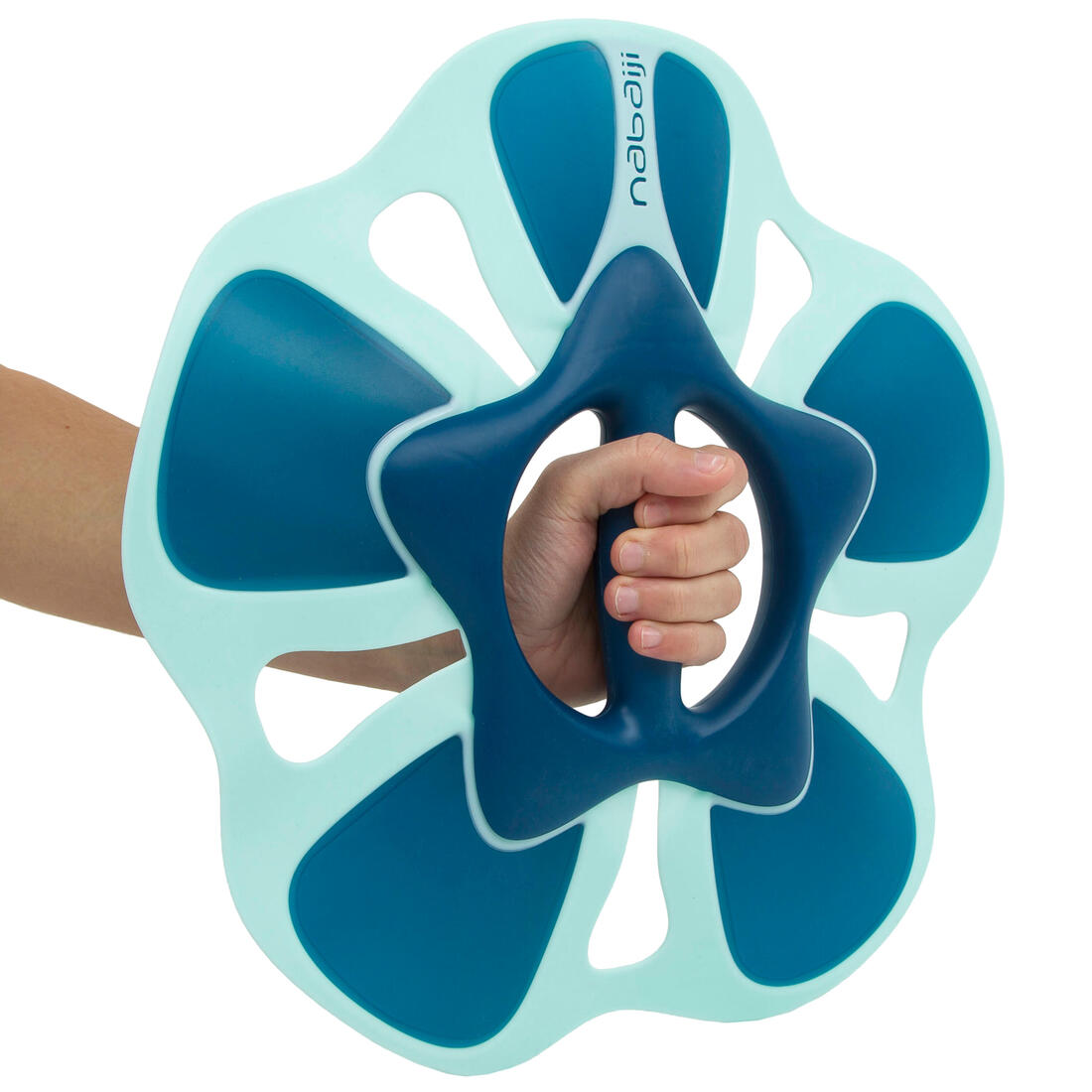 Paire d'haltères aquatiques Pullpush flower L Aquagym blanc bleu