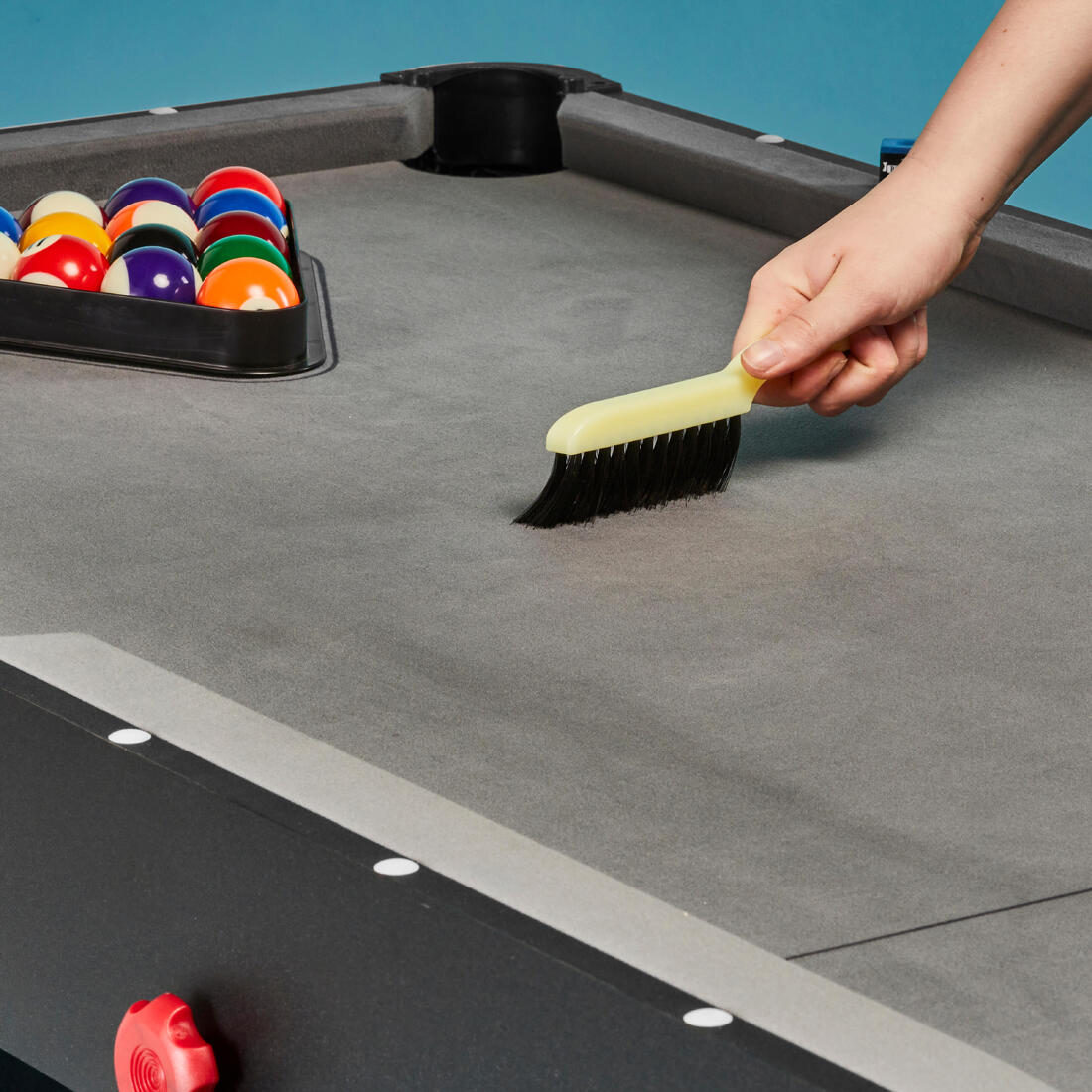 Table de billard pliable américain - BT 500 US tapis gris