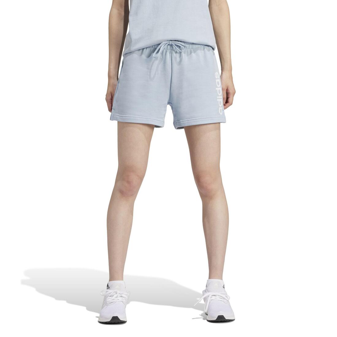 SHORT DE FITNESS SOFT TRAINING ADIDAS FEMME BLEU