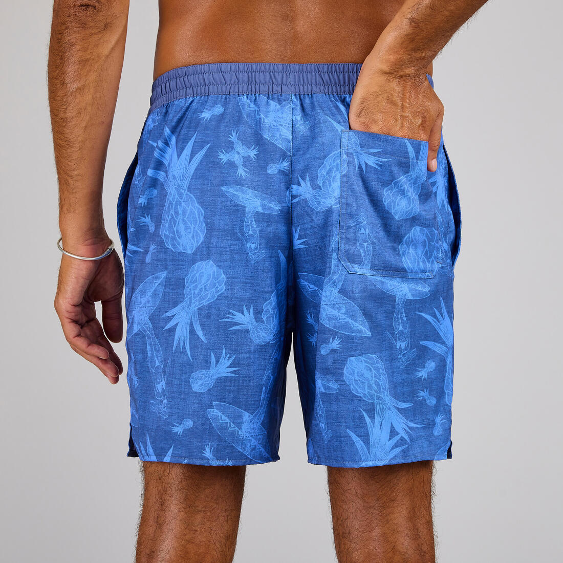 Boardshort surf 100 long surfergirl blue