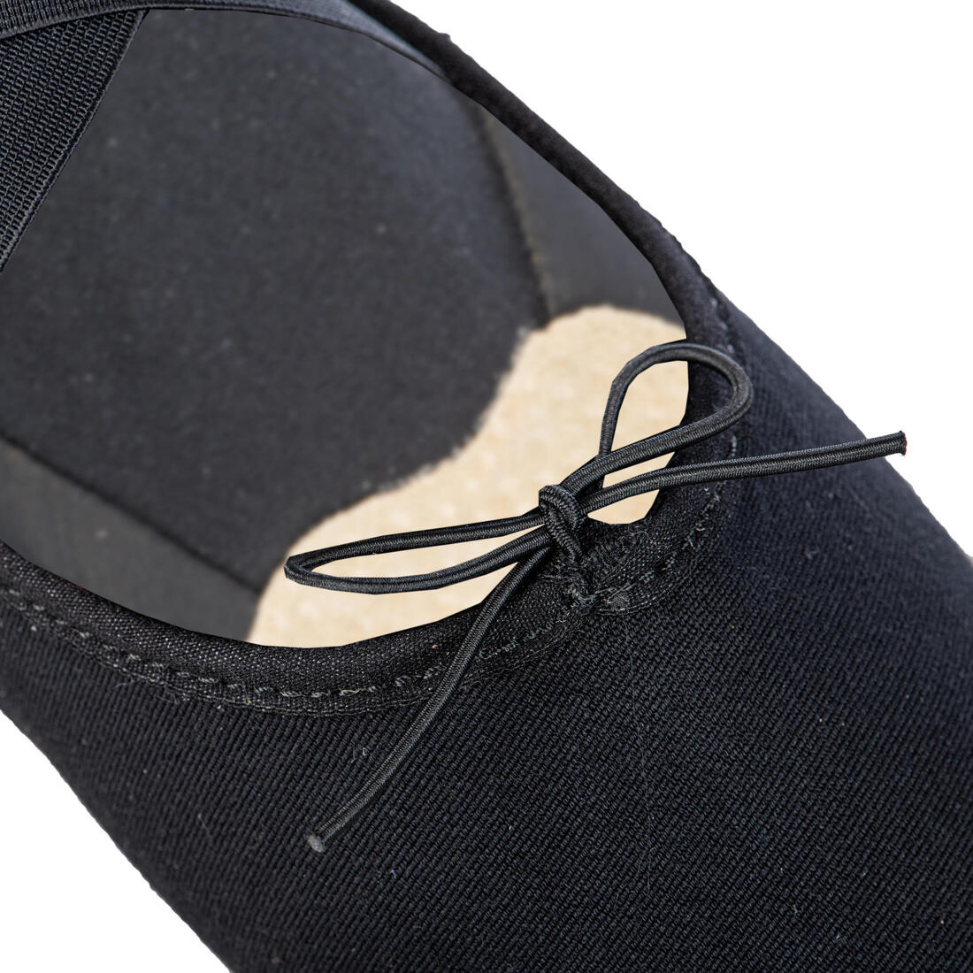 Demi-pointes danse classique bi-semelles en toile stretch saumon tailles 41-42